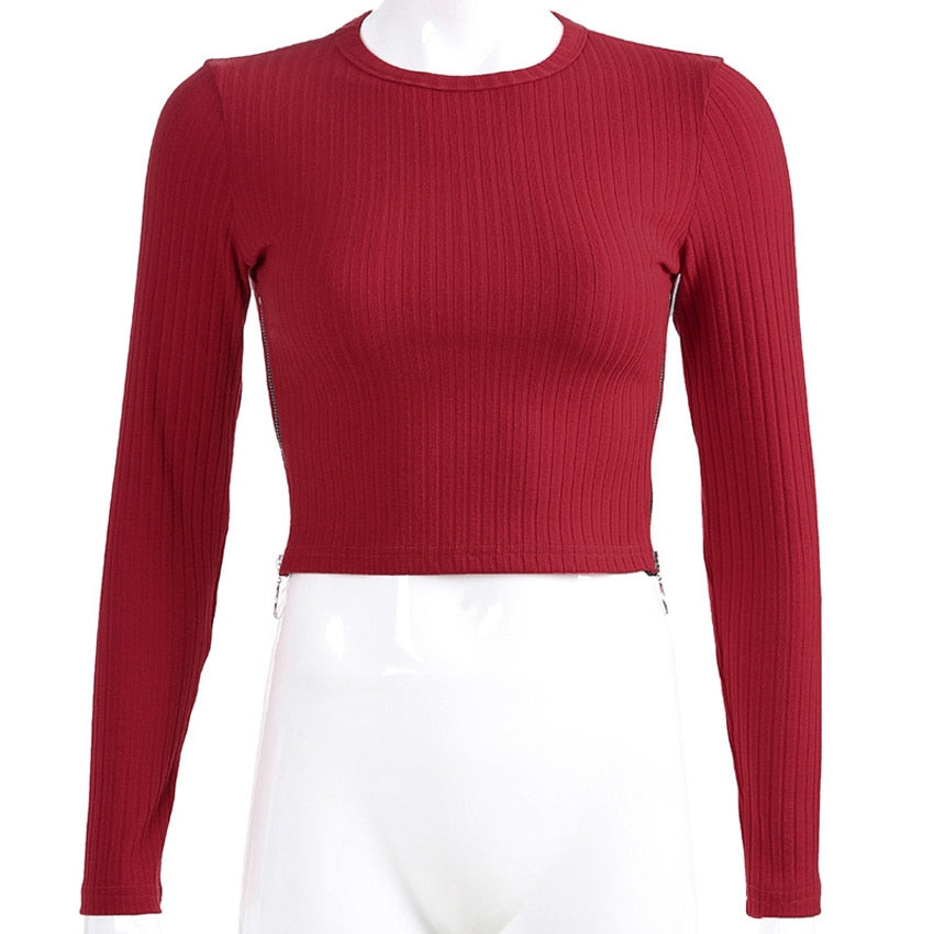 Tie Dye Print Tops Tee Bandage Long Sleeve Sexy Streetwear Summer Clothes Drawstring Slim T Shirt The Clothing Company Sydney