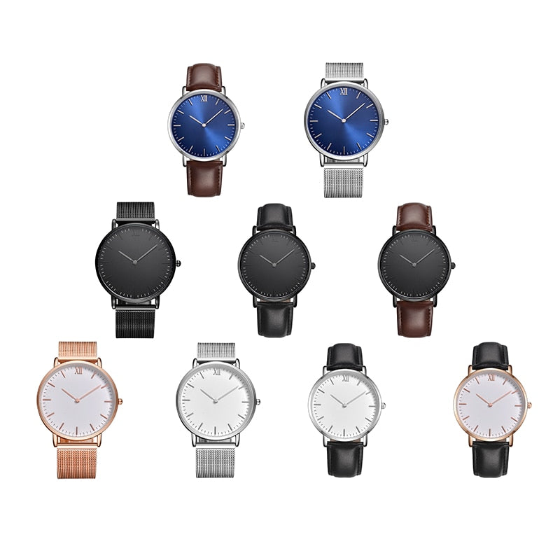 Unisex Custom Design Your Own Watches with Logo Blue Face The Clothing Company Sydney