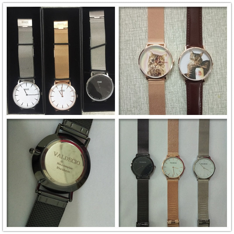 Unisex Custom Design Your Own Watches with Logo Blue Face The Clothing Company Sydney