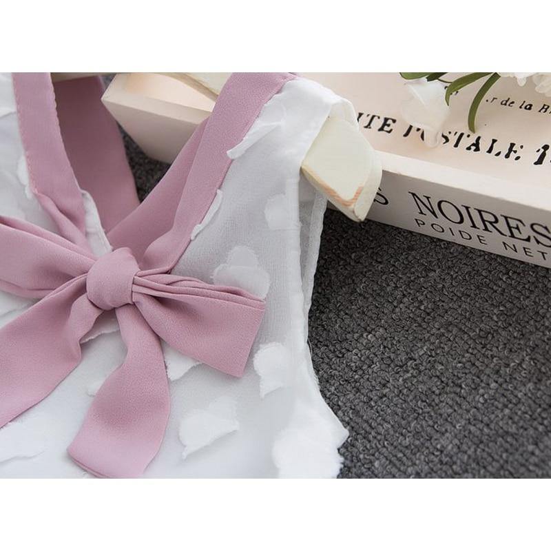 Baby Girl Clothes Summer Children's Girls' Clothing Kids Bay Clothes Toddler Chiffon bowknot coat+Pants Set The Clothing Company Sydney