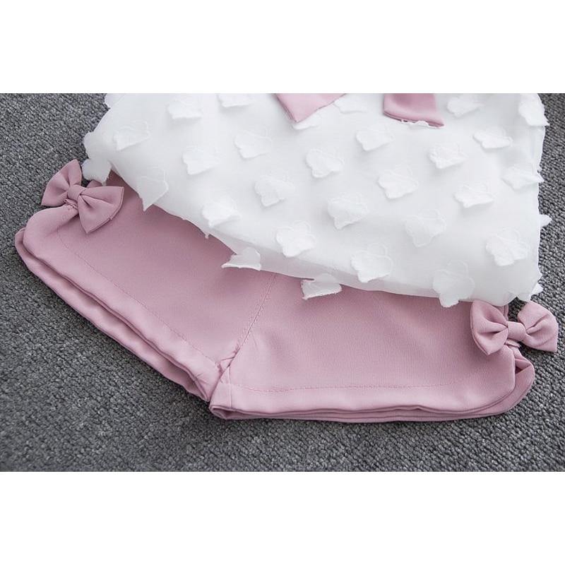 Baby Girl Clothes Summer Children's Girls' Clothing Kids Bay Clothes Toddler Chiffon bowknot coat+Pants Set The Clothing Company Sydney