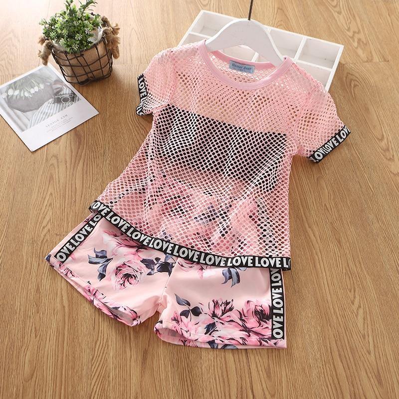 Baby Girl Clothes Summer Children's Girls' Clothing Kids Bay Clothes Toddler Chiffon bowknot coat+Pants Set The Clothing Company Sydney