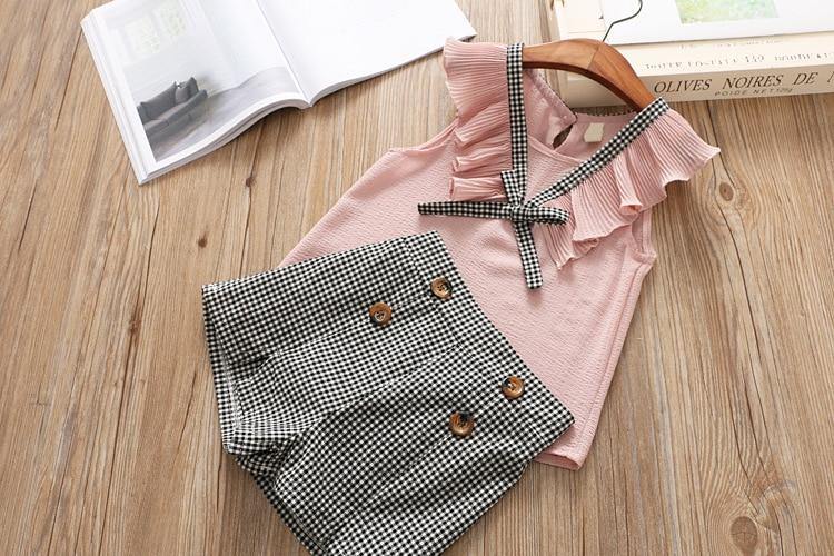 Baby Girl Clothes Summer Children's Girls' Clothing Kids Bay Clothes Toddler Chiffon bowknot coat+Pants Set The Clothing Company Sydney