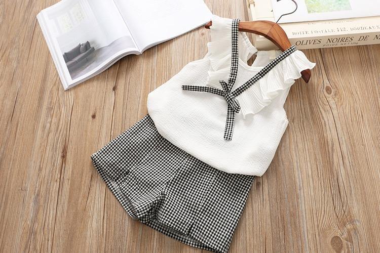 Baby Girl Clothes Summer Children's Girls' Clothing Kids Bay Clothes Toddler Chiffon bowknot coat+Pants Set The Clothing Company Sydney