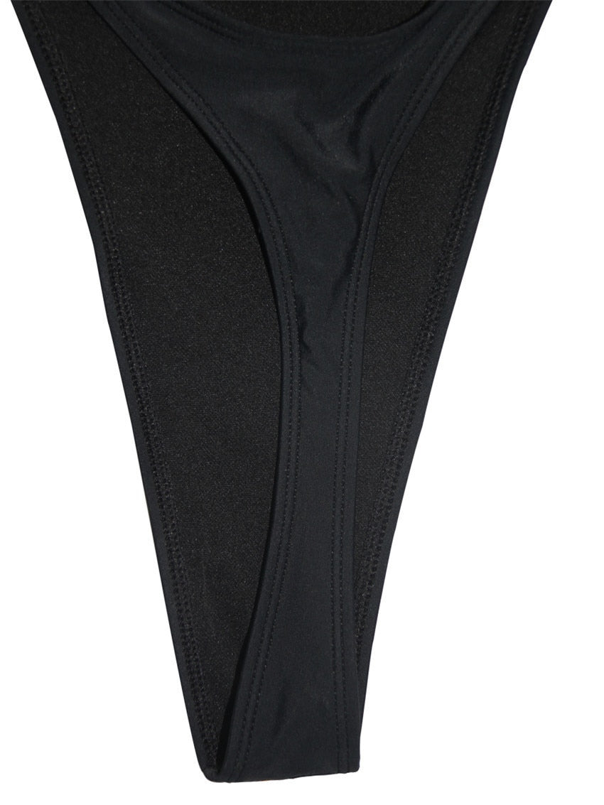 High Leg cut One Piece Swimsuit Thong Swimwear Trikini Backless Monokini Brazilian Bathing Suit The Clothing Company Sydney