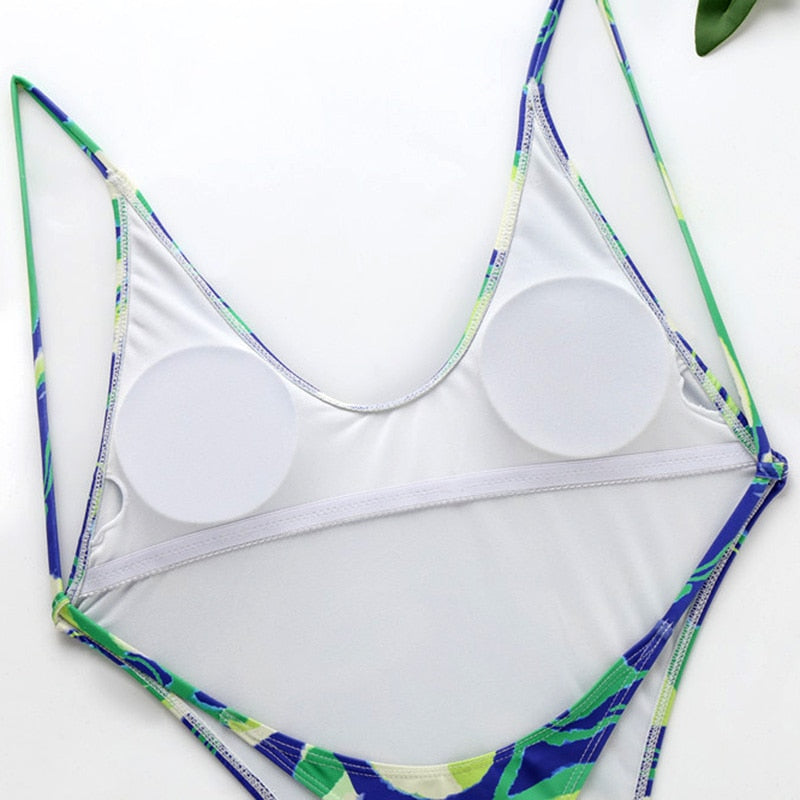 High Leg cut One Piece Swimsuit Thong Swimwear Trikini Backless Monokini Brazilian Bathing Suit The Clothing Company Sydney