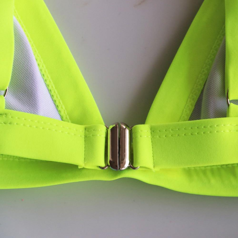 2 Piece Patchwork Swimsuit Brazilian Solid Swimwear Thong Beachwear High Cut Bathing Suit Swimwear Bikini Set The Clothing Company Sydney