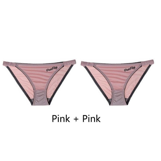 2 Pack Letter Print Sexy Women's Panties Underwear Seamless Briefs Comfort Underpants Low Rise Fashion Panty Ladies Lingerie The Clothing Company Sydney