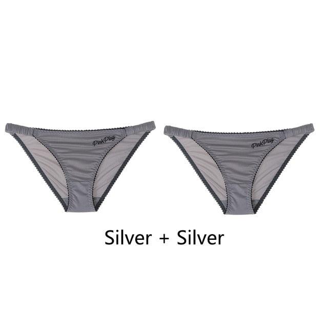 2 Pack Letter Print Sexy Women's Panties Underwear Seamless Briefs Comfort Underpants Low Rise Fashion Panty Ladies Lingerie The Clothing Company Sydney