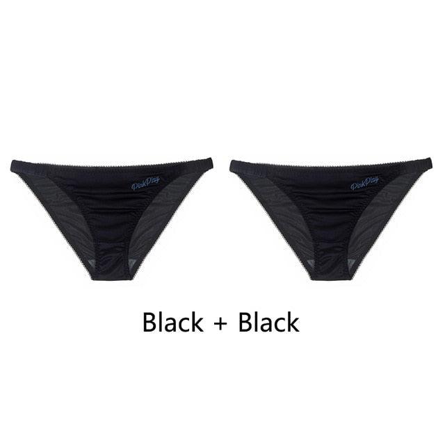 2 Pack Letter Print Sexy Women's Panties Underwear Seamless Briefs Comfort Underpants Low Rise Fashion Panty Ladies Lingerie The Clothing Company Sydney
