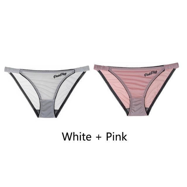2 Pack Letter Print Sexy Women's Panties Underwear Seamless Briefs Comfort Underpants Low Rise Fashion Panty Ladies Lingerie The Clothing Company Sydney