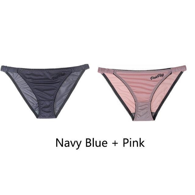 2 Pack Letter Print Sexy Women's Panties Underwear Seamless Briefs Comfort Underpants Low Rise Fashion Panty Ladies Lingerie The Clothing Company Sydney