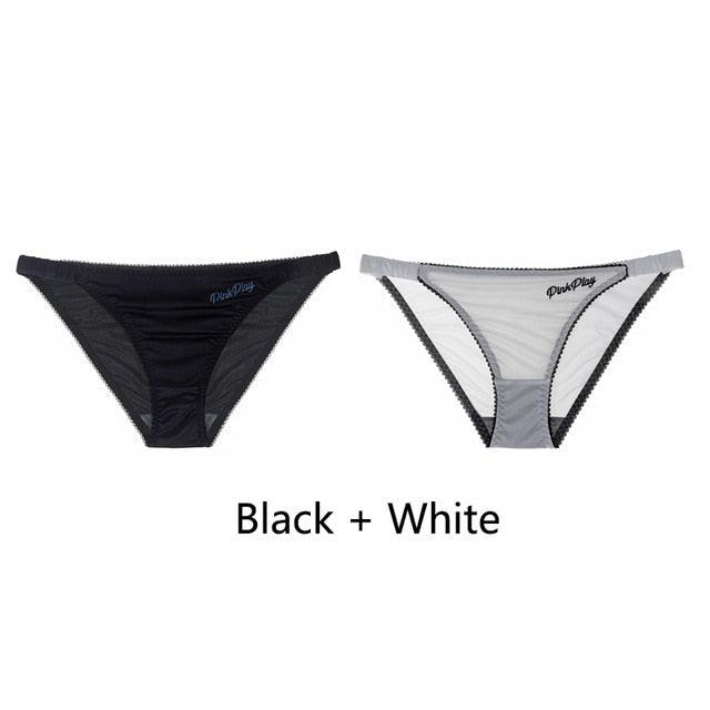 2 Pack Letter Print Sexy Women's Panties Underwear Seamless Briefs Comfort Underpants Low Rise Fashion Panty Ladies Lingerie The Clothing Company Sydney