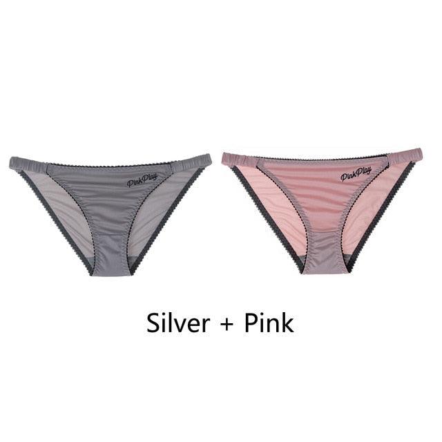 2 Pack Letter Print Sexy Women's Panties Underwear Seamless Briefs Comfort Underpants Low Rise Fashion Panty Ladies Lingerie The Clothing Company Sydney