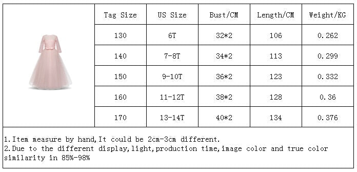 Fancy Flower Long Prom Gowns Teenagers Girls Children Party Kids Evening Formal Flower Girl Bridesmaid Wedding Dress The Clothing Company Sydney