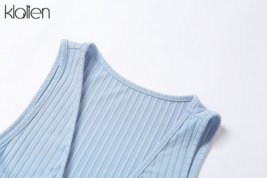 Backless fashion simple black rib knitting maxi streetwear casual Dress The Clothing Company Sydney