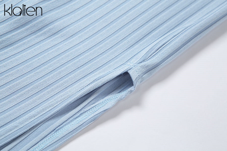 Backless fashion simple black rib knitting maxi streetwear casual Dress The Clothing Company Sydney