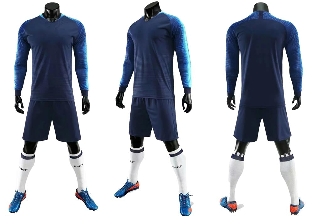 Adult Kids Soccer Long Sleeve Jersey Set Football Training Custom Uniforms Football Sports Set The Clothing Company Sydney