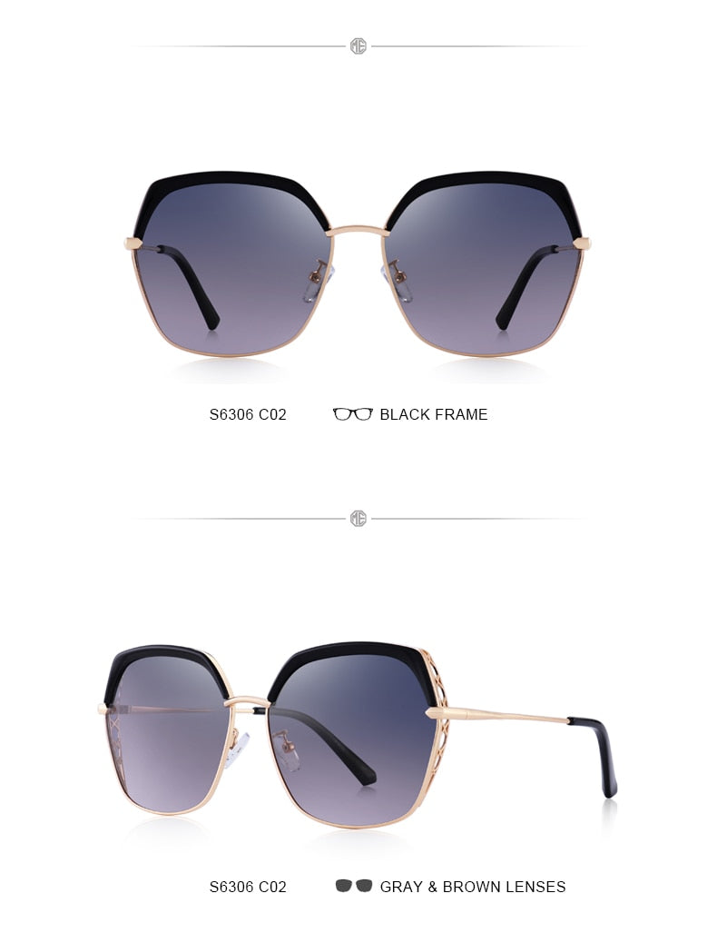 Women's Luxury Square Polarized Sunglasses Ladies Fashion Trending Sun glasses UV400 Protection The Clothing Company Sydney