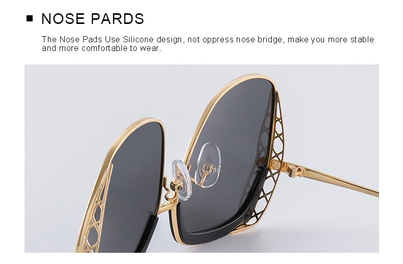 Women's Luxury Square Polarized Sunglasses Ladies Fashion Trending Sun glasses UV400 Protection The Clothing Company Sydney