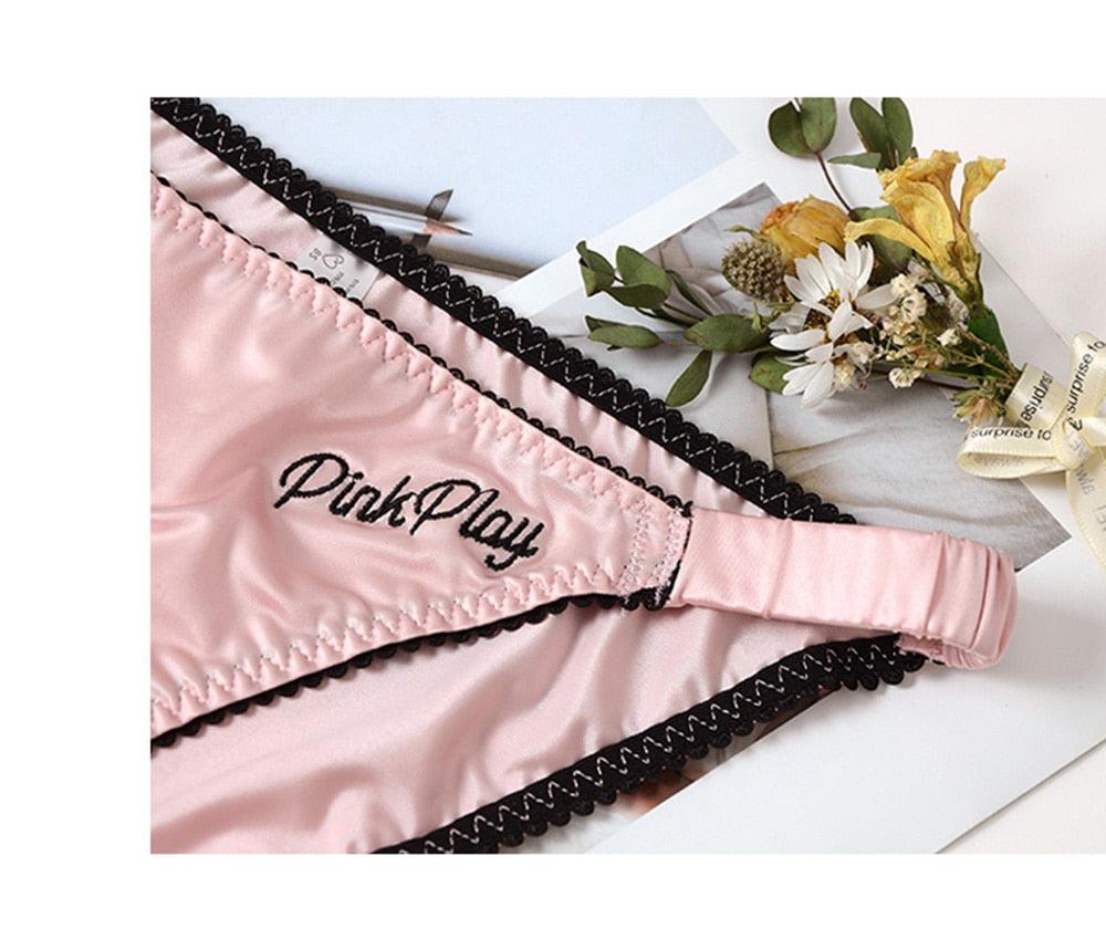 2 Pack Letter Print Sexy Women's Panties Underwear Seamless Briefs Comfort Underpants Low Rise Fashion Panty Ladies Lingerie The Clothing Company Sydney