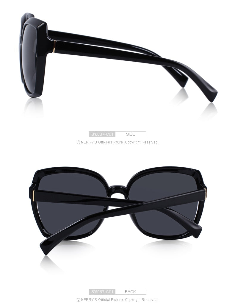 Designer Ladies Fashion Cat Eye Sunglasses Polarized Driving 100% UV Protection The Clothing Company Sydney