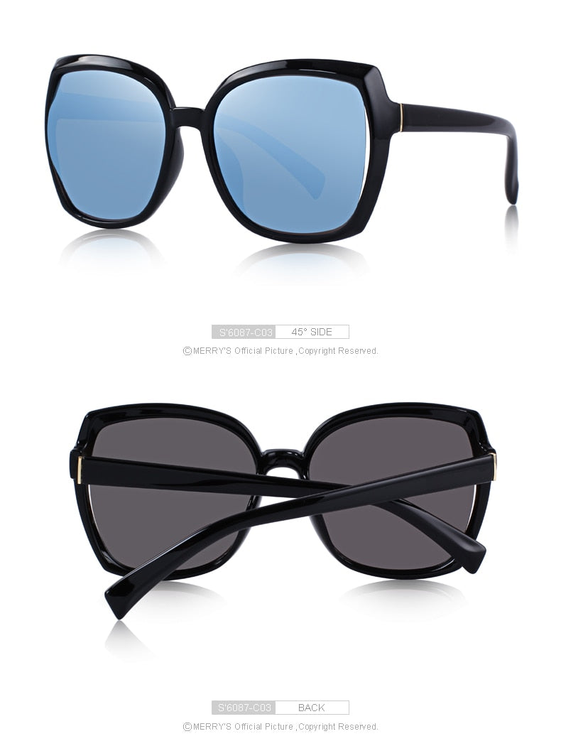 Designer Ladies Fashion Cat Eye Sunglasses Polarized Driving 100% UV Protection The Clothing Company Sydney