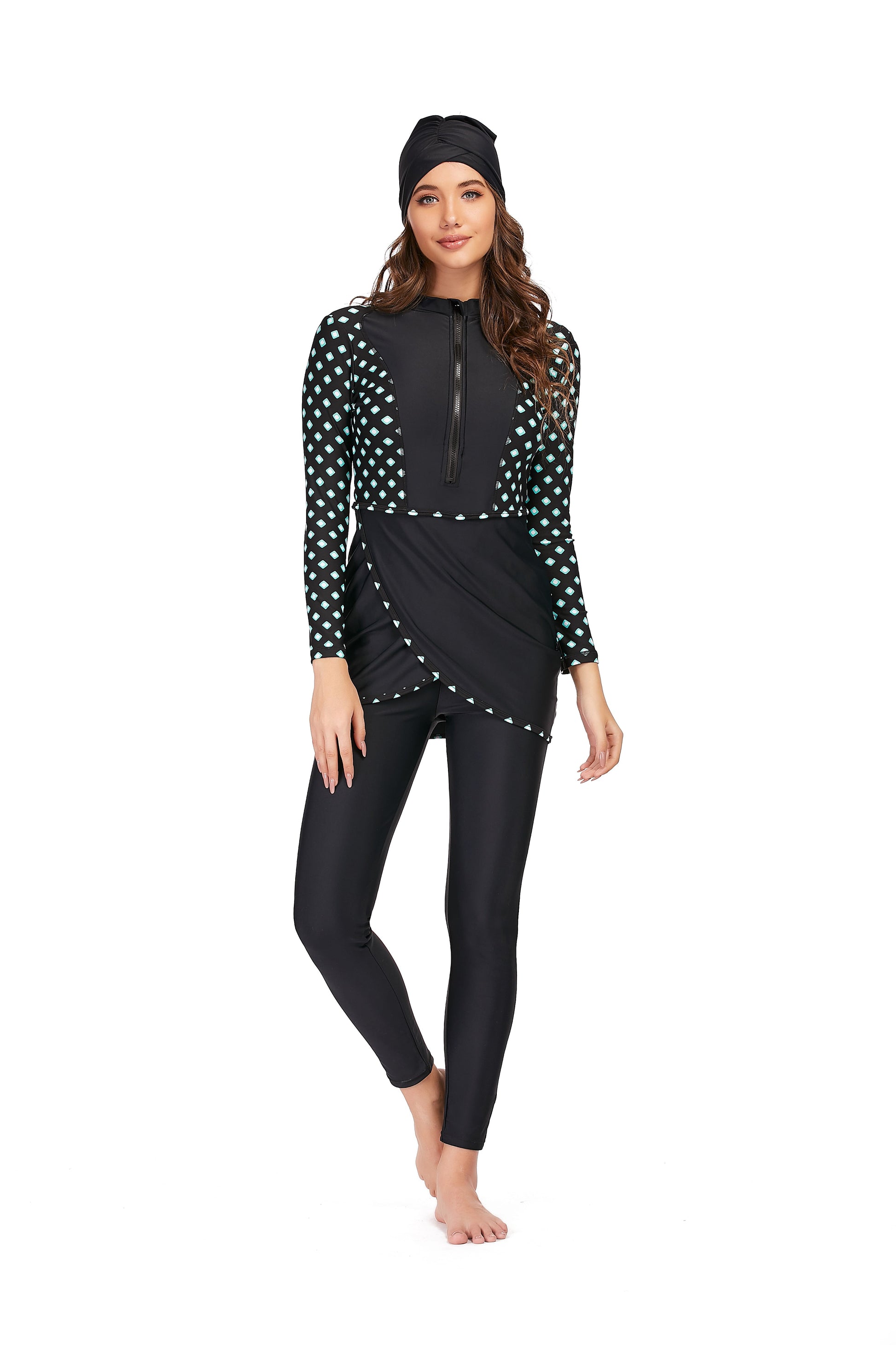 Long Sleeve swimsuit plus size swimwear Nylon Full Body Swimming Suit The Clothing Company Sydney