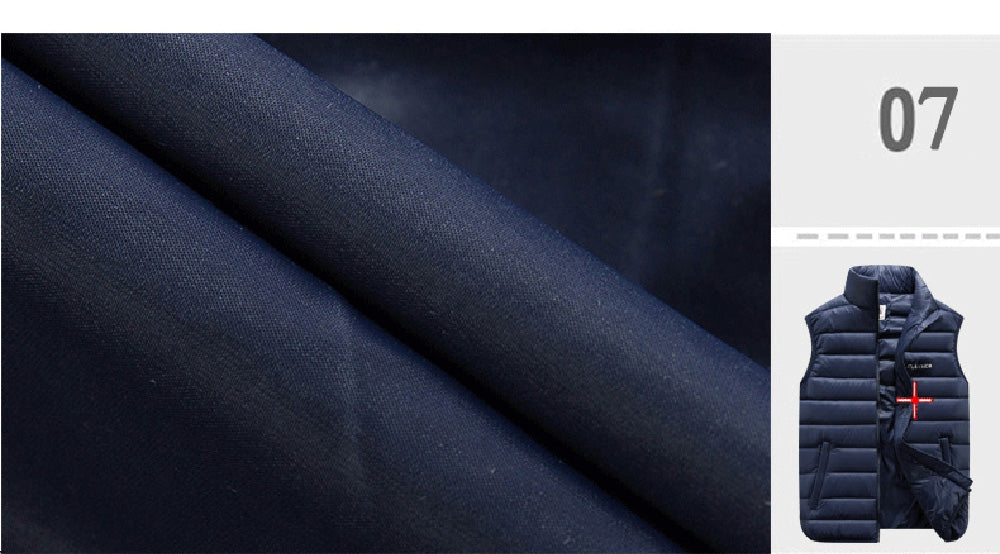 Winter Men's Sleeveless Plus Big Size Black Vest Autumn Casual Warm Thick Coats Cotton-Padded Work Men Waistcoat Vest Jacket The Clothing Company Sydney