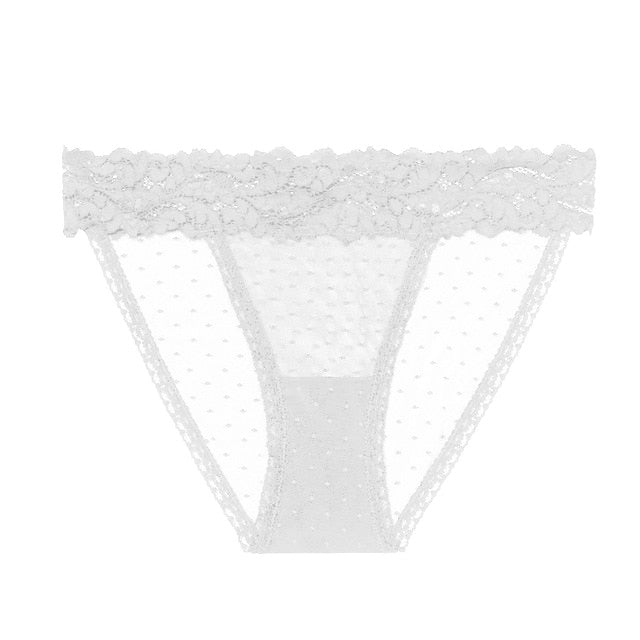 Dot Mesh Lace Underwear Low-waist Briefs Transparent intimates Lingerie Thong Sexy Panties The Clothing Company Sydney