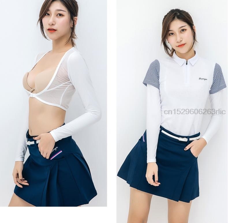 Women Golf Cooling Shawl Summer Sun Protection Arm Sleeves Ladies Long-Sleeved Ice Silk Shirt Vests Arm Sleeve The Clothing Company Sydney