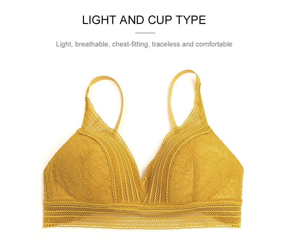 2 Piece French Wire Free Thin Padded Bra Set Big Chest Lace Push Up Underwear Candy Colour Bralette Set The Clothing Company Sydney