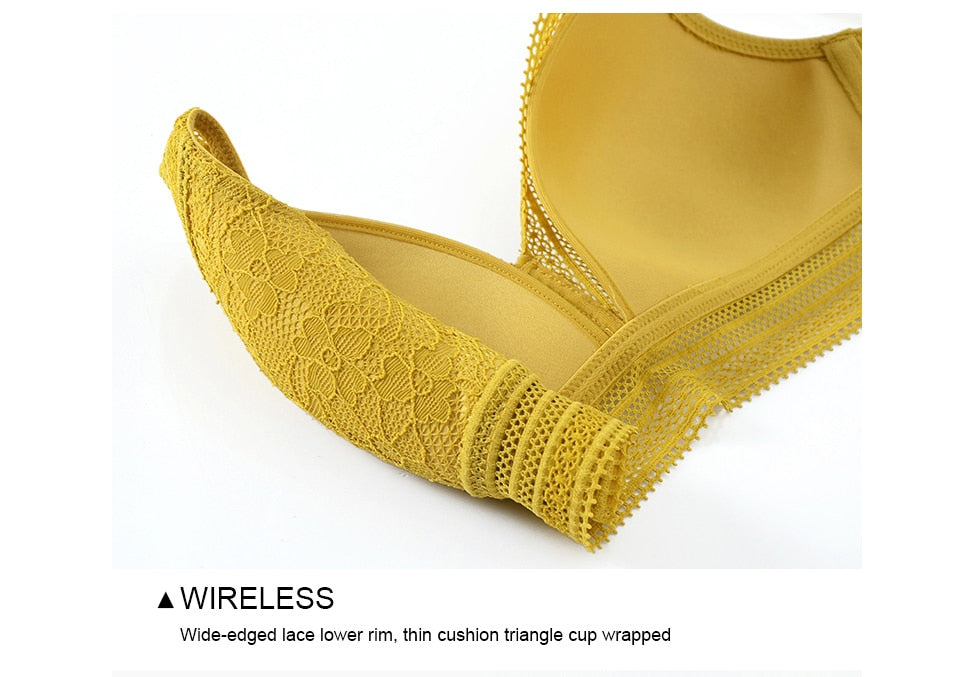 2 Piece French Wire Free Thin Padded Bra Set Big Chest Lace Push Up Underwear Candy Colour Bralette Set The Clothing Company Sydney