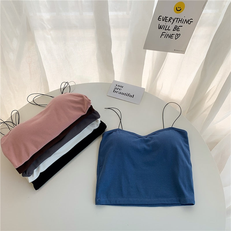 Spaghetti Stra Tank Halter Camisole Crop Top The Clothing Company Sydney