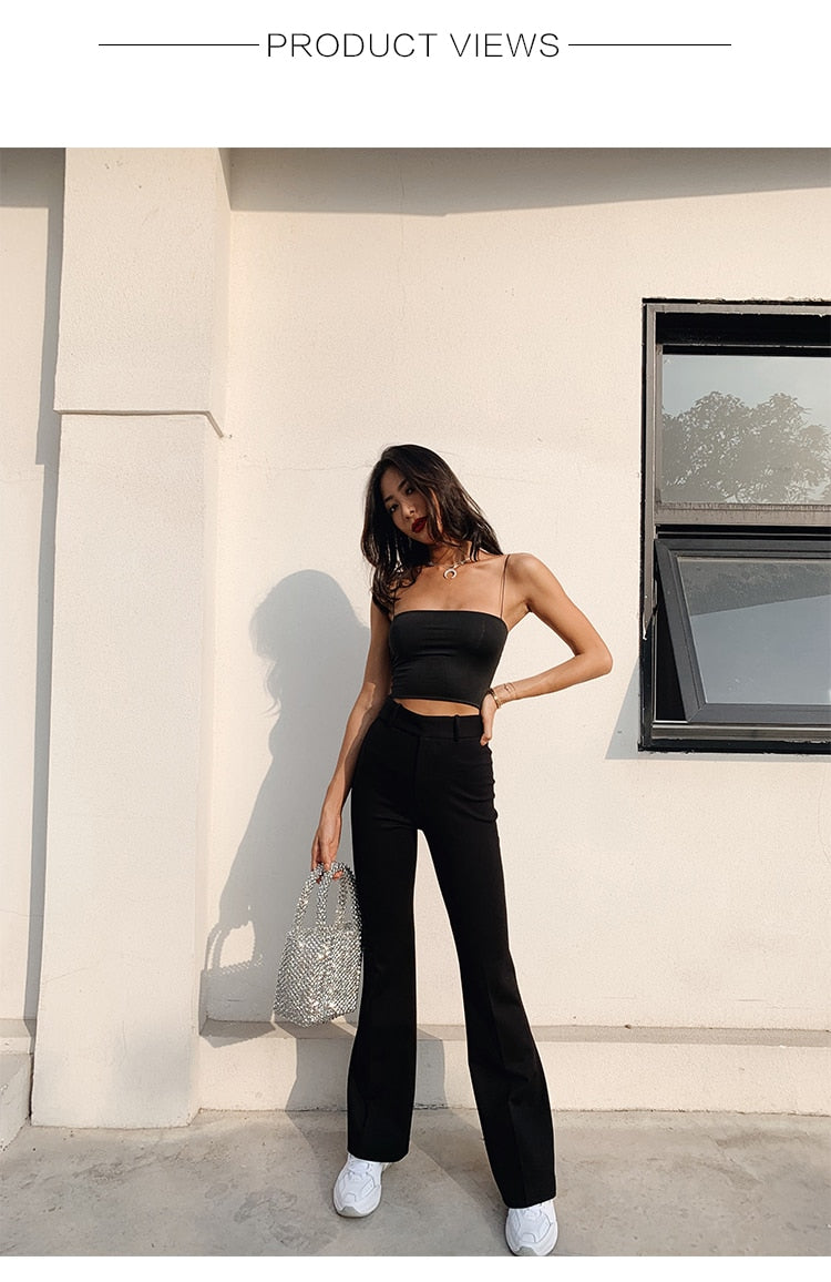 Spaghetti Stra Tank Halter Camisole Crop Top The Clothing Company Sydney