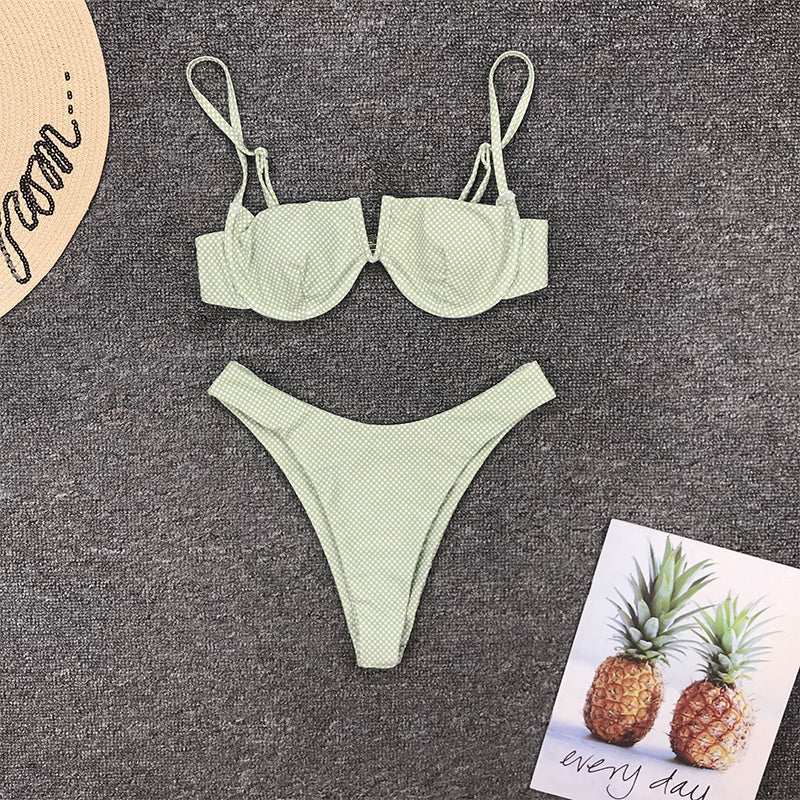 2 PieceV Neck Bikini Swimwear Swimsuit Push Up Bikini Set Brazilian Bathing Suit Beachwear Swimming Suit The Clothing Company Sydney