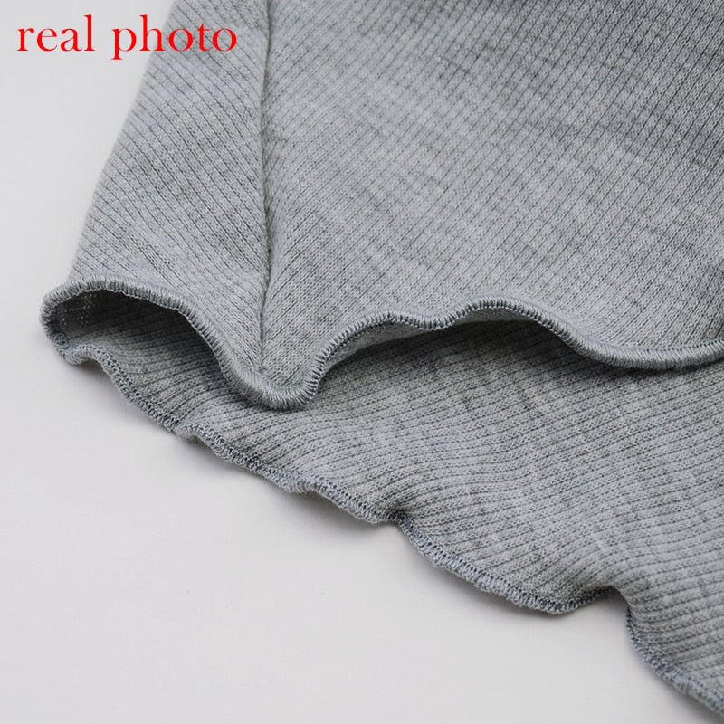 Autumn Draped Flare Sleeve Cut-Out Mini Knitting Round Neck Ruched Skinny Chic Casual Streetwear Dress The Clothing Company Sydney