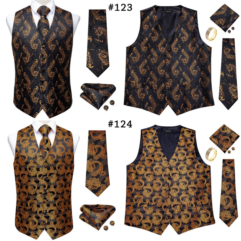 Mens Suit Vest Waistcoat Formal Wedding Groom Sleeveless Vest Hanky Necktie Set The Clothing Company Sydney