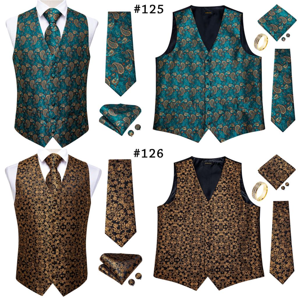 Mens Suit Vest Waistcoat Formal Wedding Groom Sleeveless Vest Hanky Necktie Set The Clothing Company Sydney