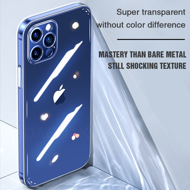 Camera Lens Protection Clear Phone Case For iPhone 12 Pro Max Silicone Soft Cover For iPhone 12 Mini Shockproof Back Cover The Clothing Company Sydney