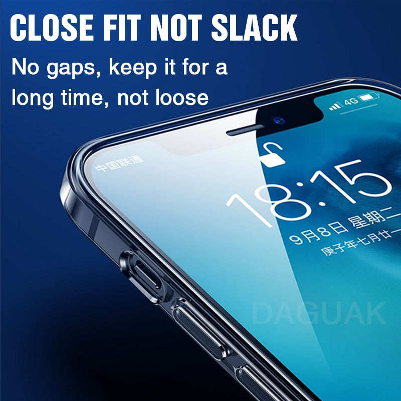 Camera Lens Protection Clear Phone Case For iPhone 12 Pro Max Silicone Soft Cover For iPhone 12 Mini Shockproof Back Cover The Clothing Company Sydney
