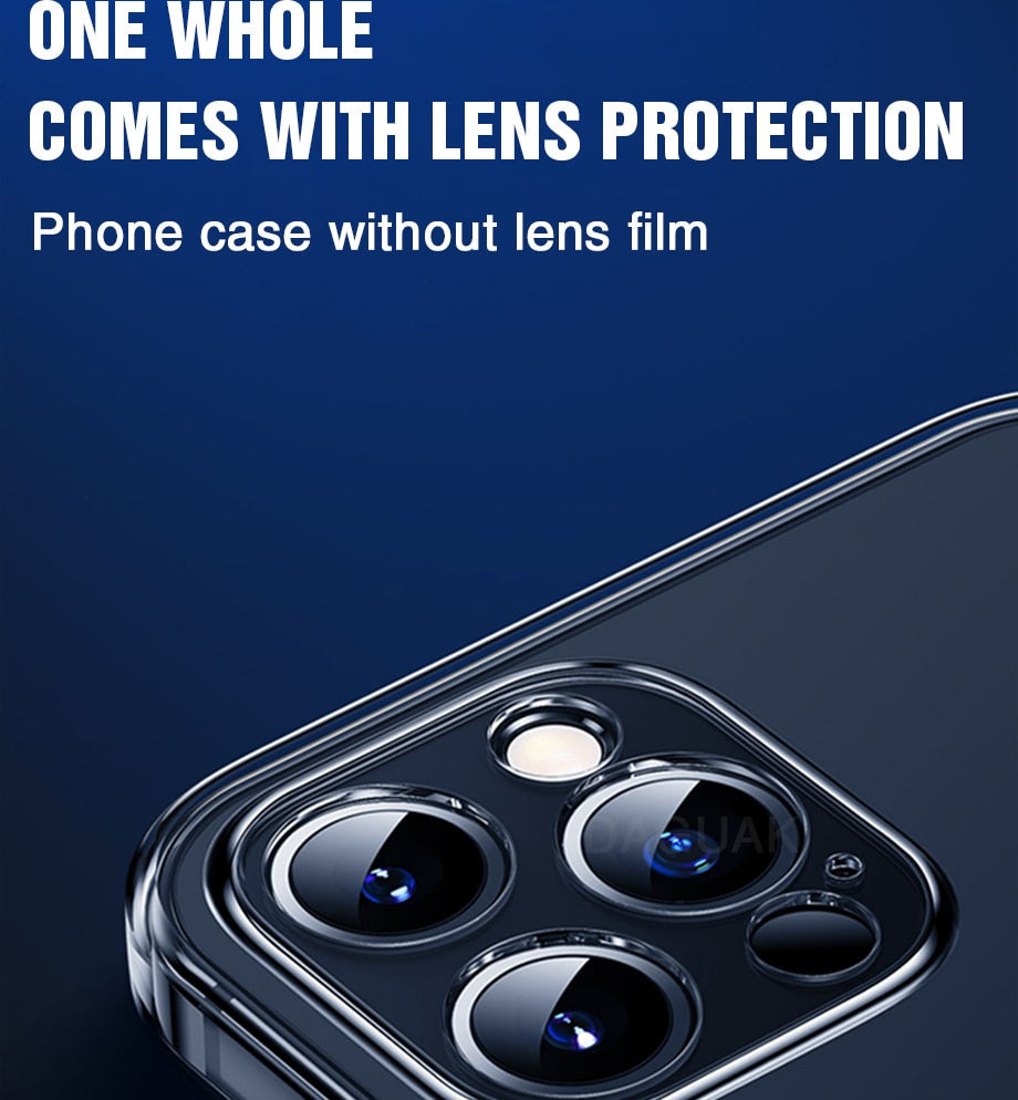 Camera Lens Protection Clear Phone Case For iPhone 12 Pro Max Silicone Soft Cover For iPhone 12 Mini Shockproof Back Cover The Clothing Company Sydney