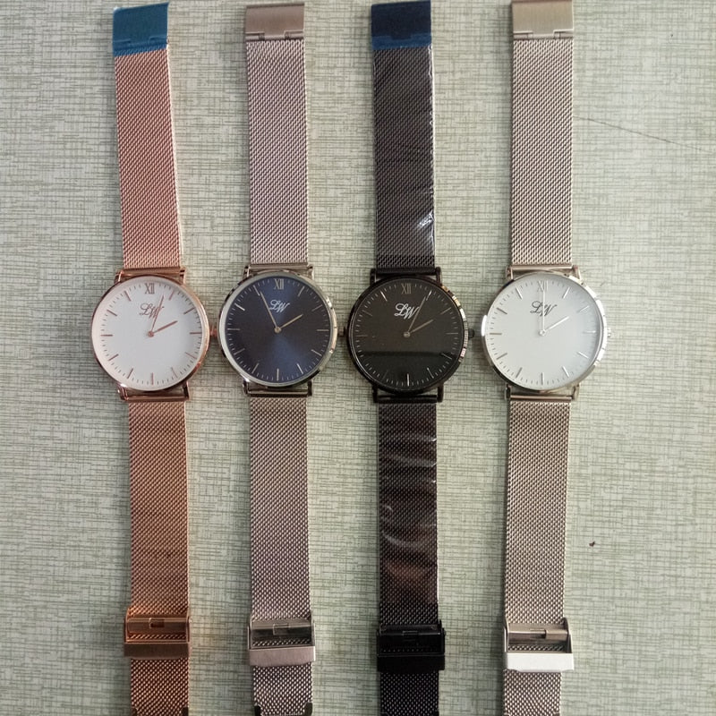 Customise Your Logo Classic Watches Women Rose Gold Stainless Steel Mesh Ladies Wrist Watches The Clothing Company Sydney