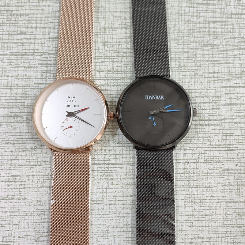 50 Piece Build Your Own Brand Watches Men Stainless Steel Mesh Custom Logo Label Personalized Watch The Clothing Company Sydney