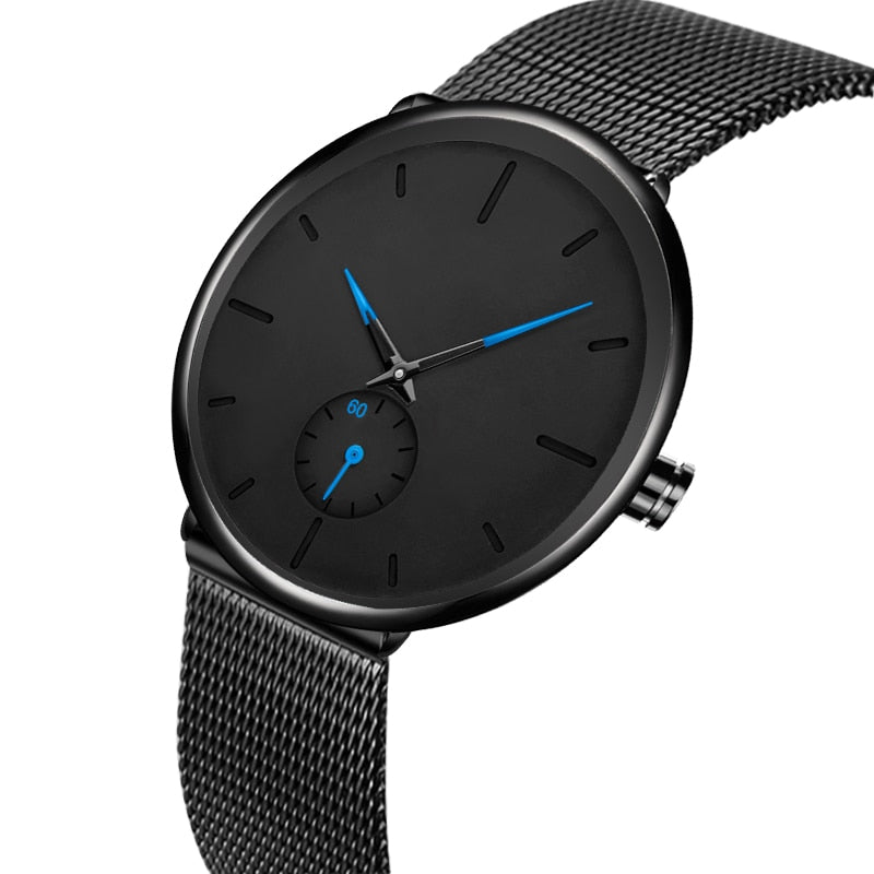 50 Piece Build Your Own Brand Watches Men Stainless Steel Mesh Custom Logo Label Personalized Watch The Clothing Company Sydney