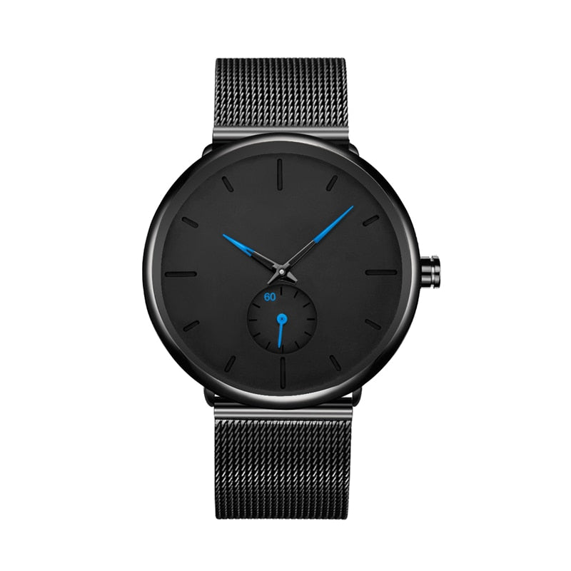 50 Piece Build Your Own Brand Watches Men Stainless Steel Mesh Custom Logo Label Personalized Watch The Clothing Company Sydney