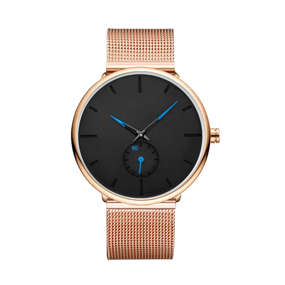 50 Piece Build Your Own Brand Watches Men Stainless Steel Mesh Custom Logo Label Personalized Watch The Clothing Company Sydney