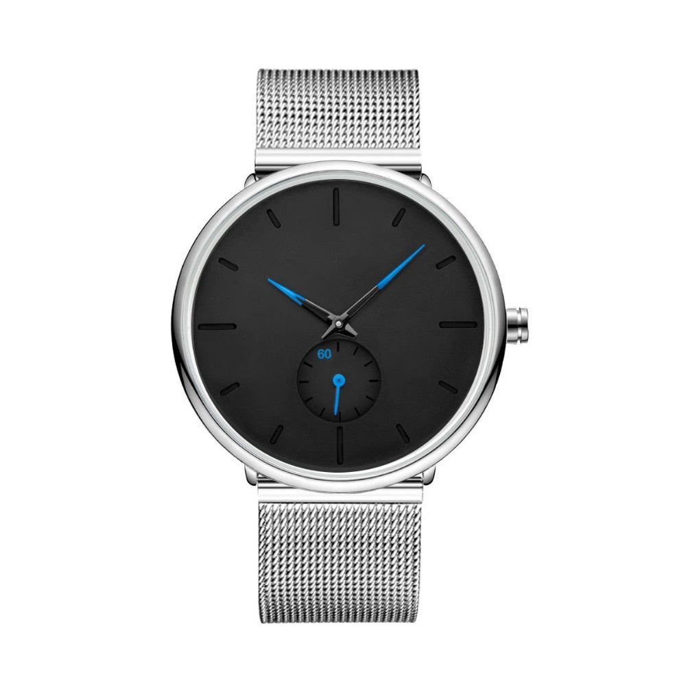 50 Piece Build Your Own Brand Watches Men Stainless Steel Mesh Custom Logo Label Personalized Watch The Clothing Company Sydney