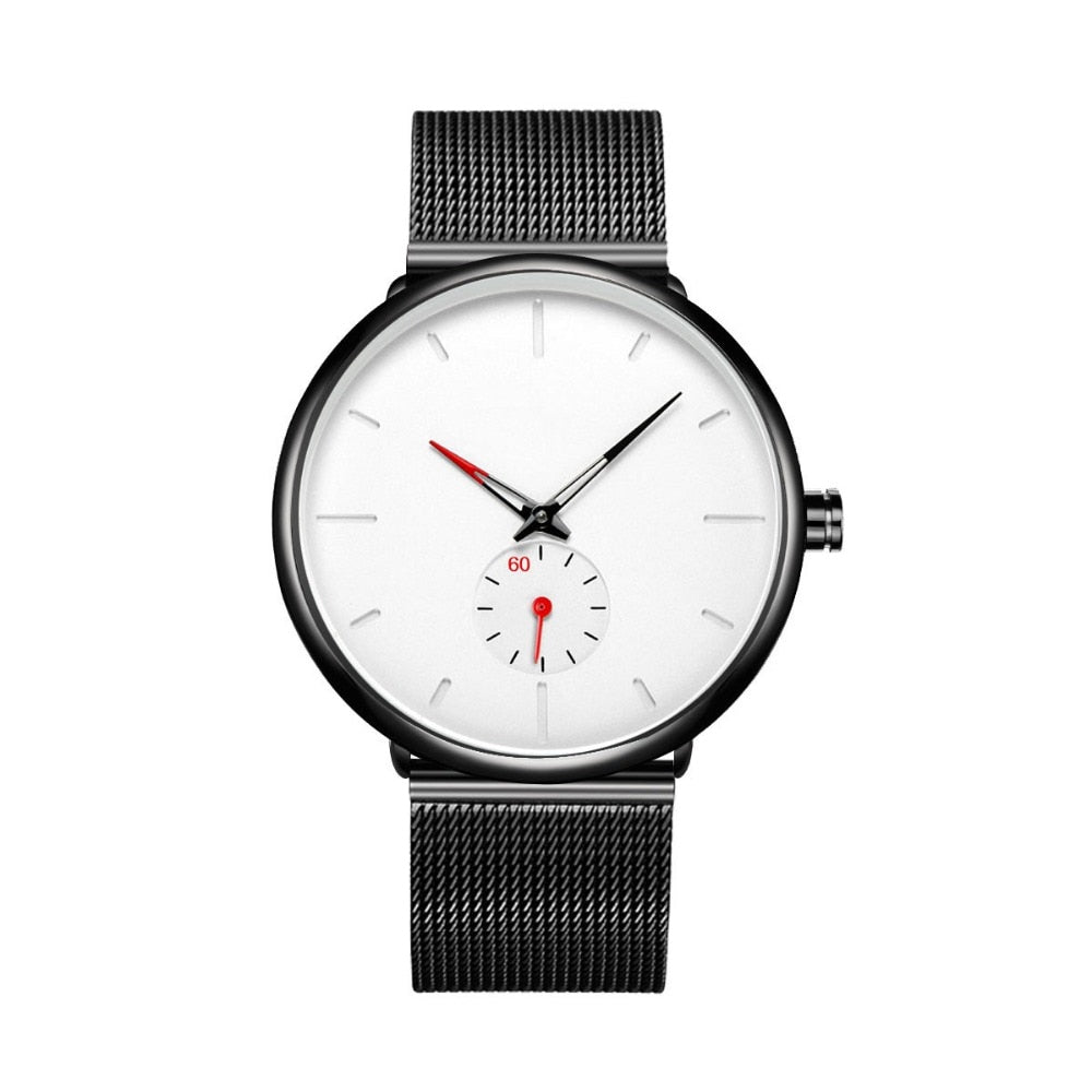 50 Piece Build Your Own Brand Watches Men Stainless Steel Mesh Custom Logo Label Personalized Watch The Clothing Company Sydney