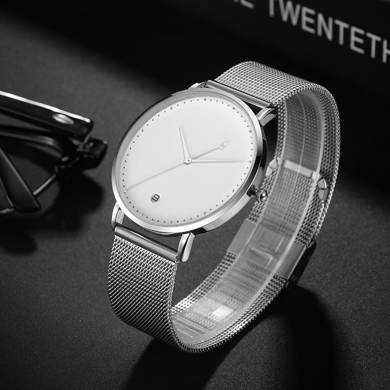 50 pack Brand Your Own Logo Watch Luxury OEM Customized Stainless Steel Mesh Watches The Clothing Company Sydney